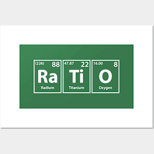 Ratio (Ra-Ti-O) Periodic Elements Spelling Posters and Art